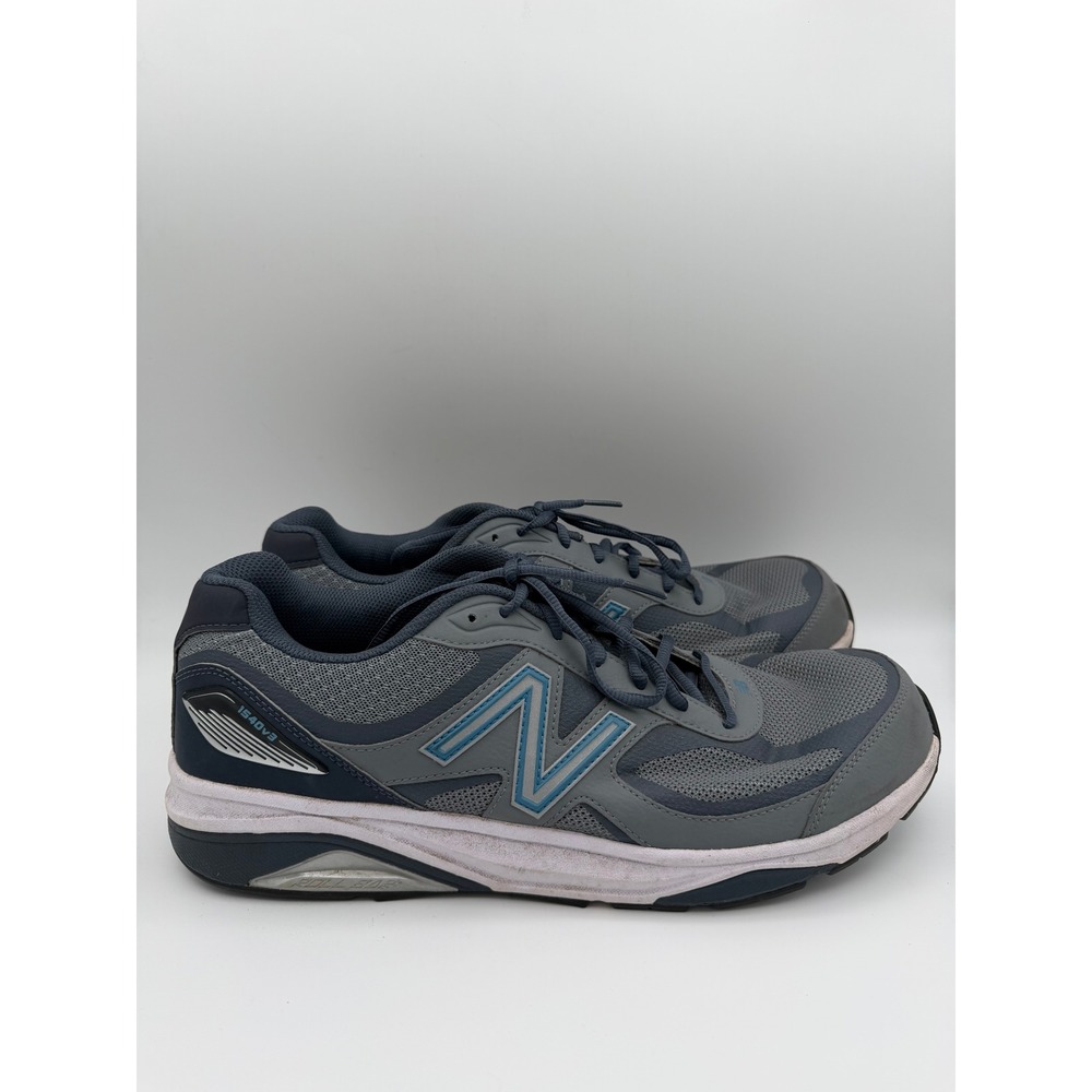 New Balance 1540v3 Mens 15 Grey Navy Blue Running‎ Shoes M1540MB3